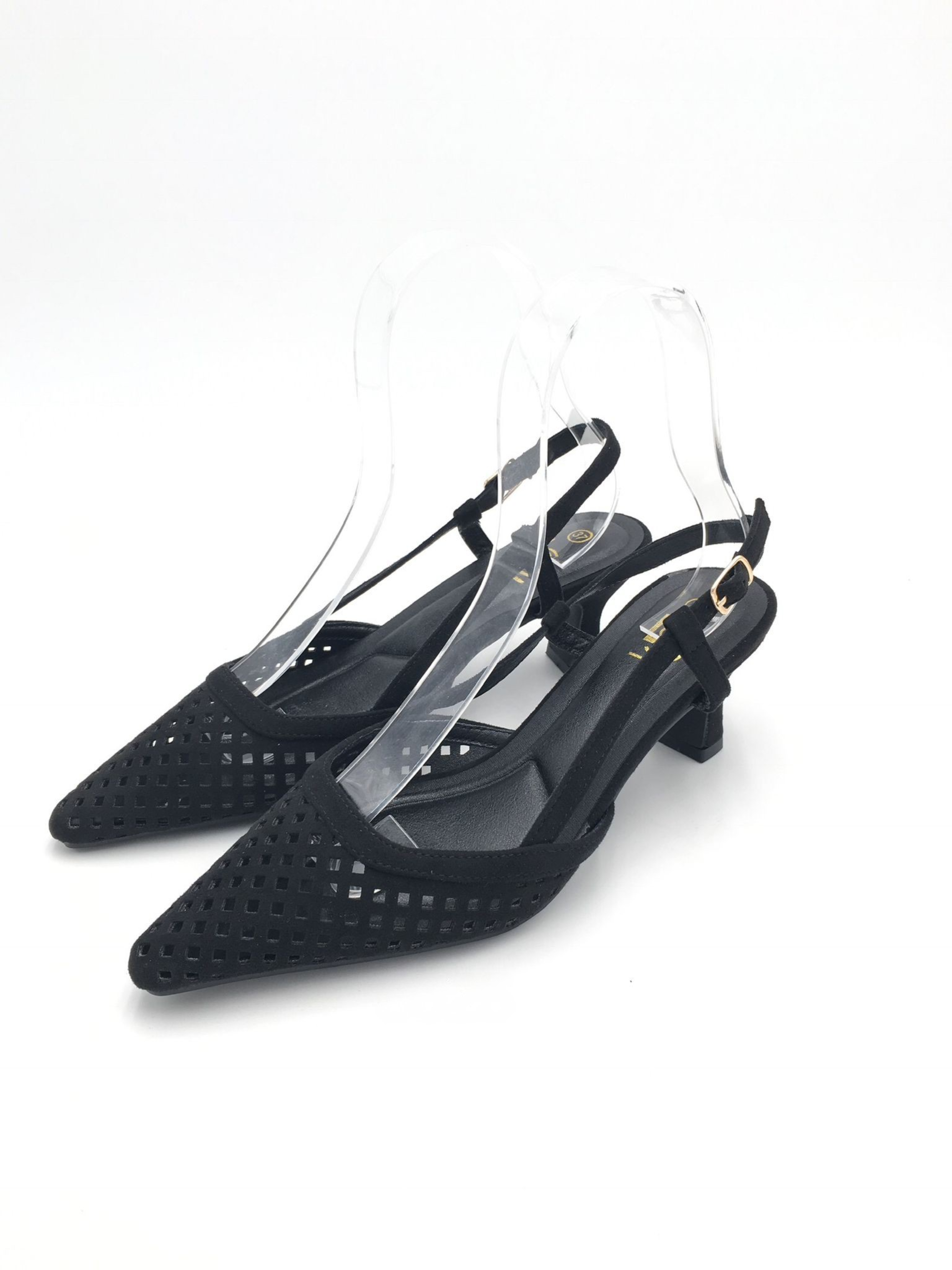 Frezia Preto Sapatos de Salto