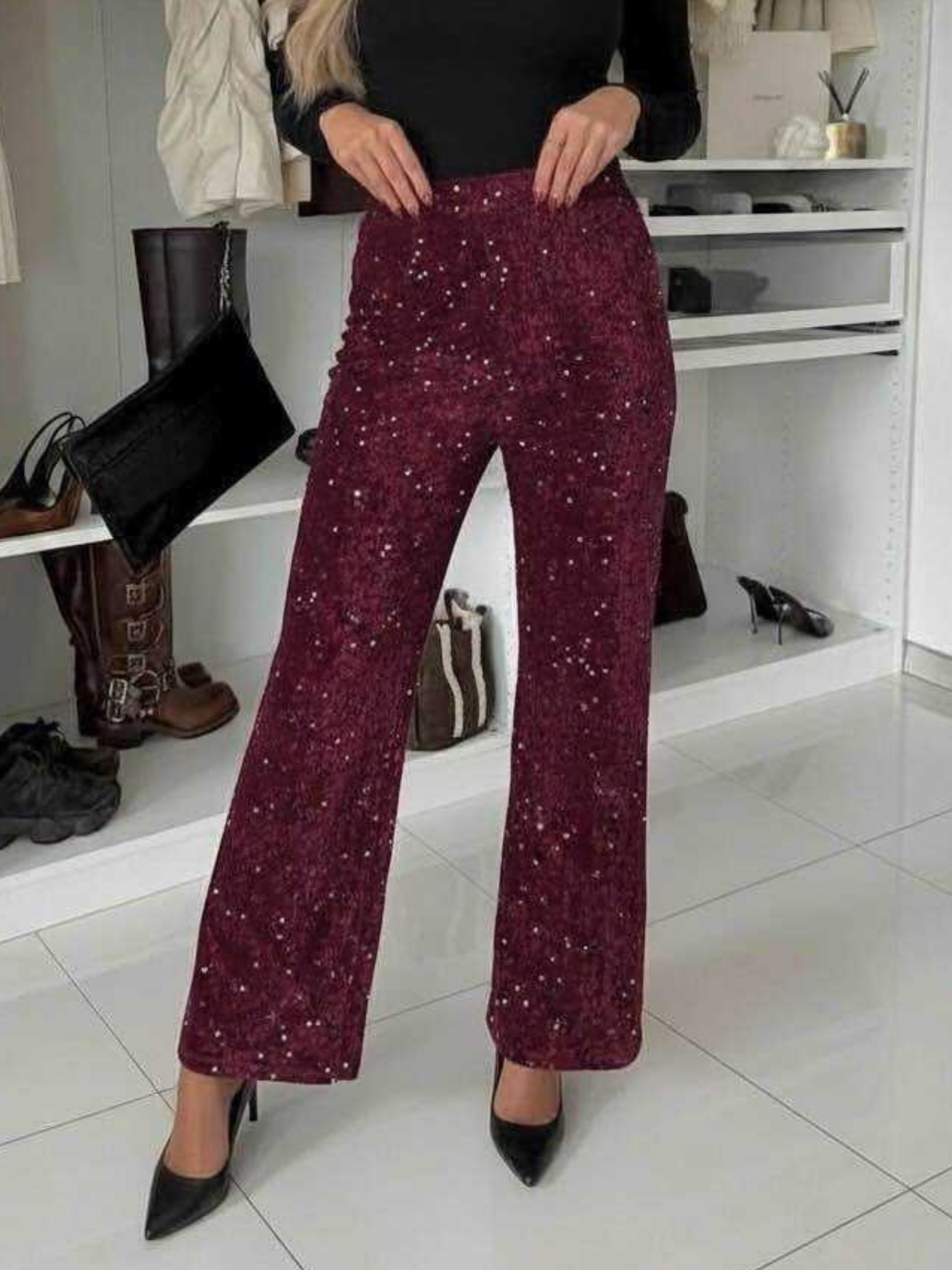 Glitter Flair Calças