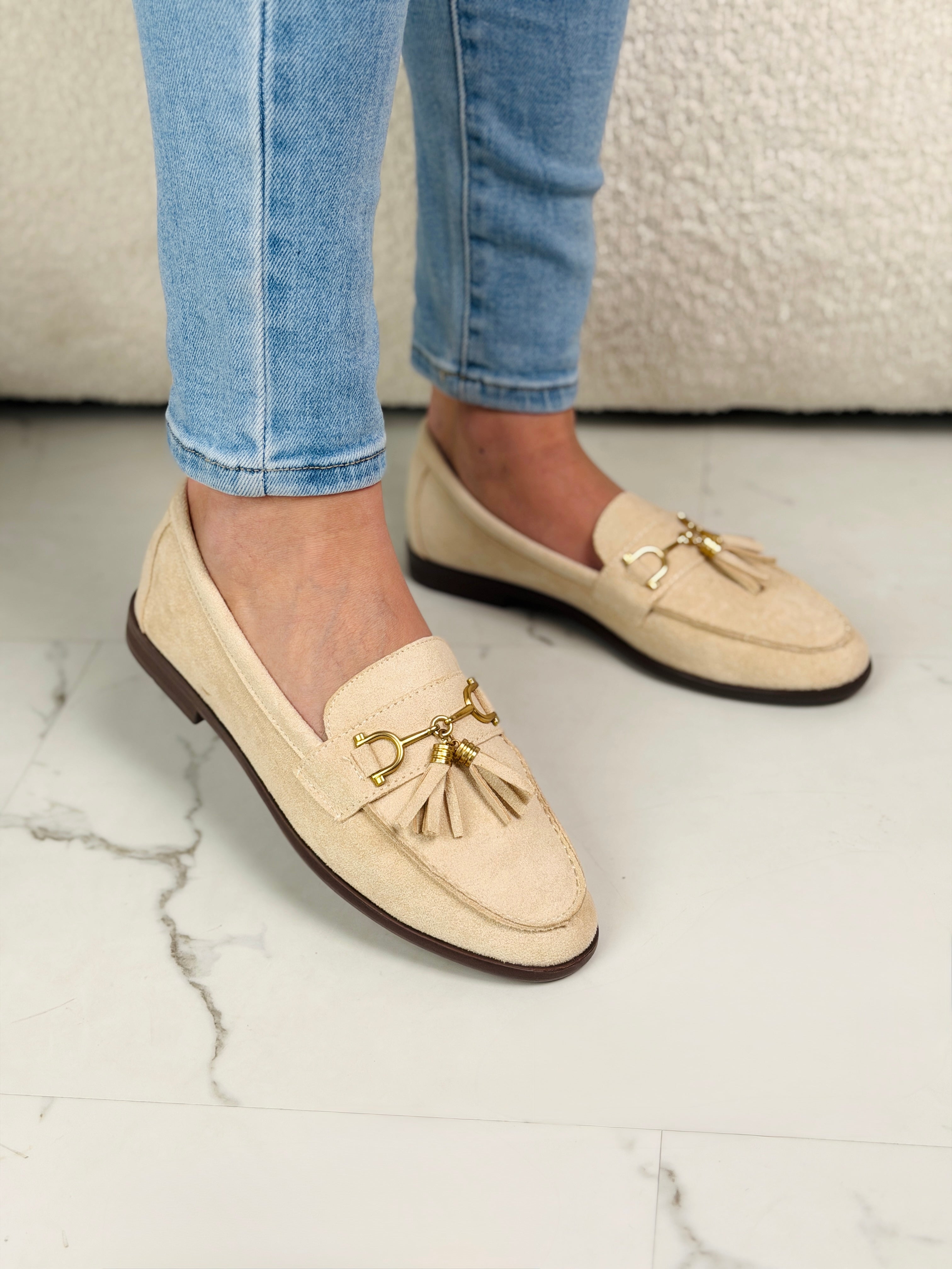 Nena Bege Mocassins