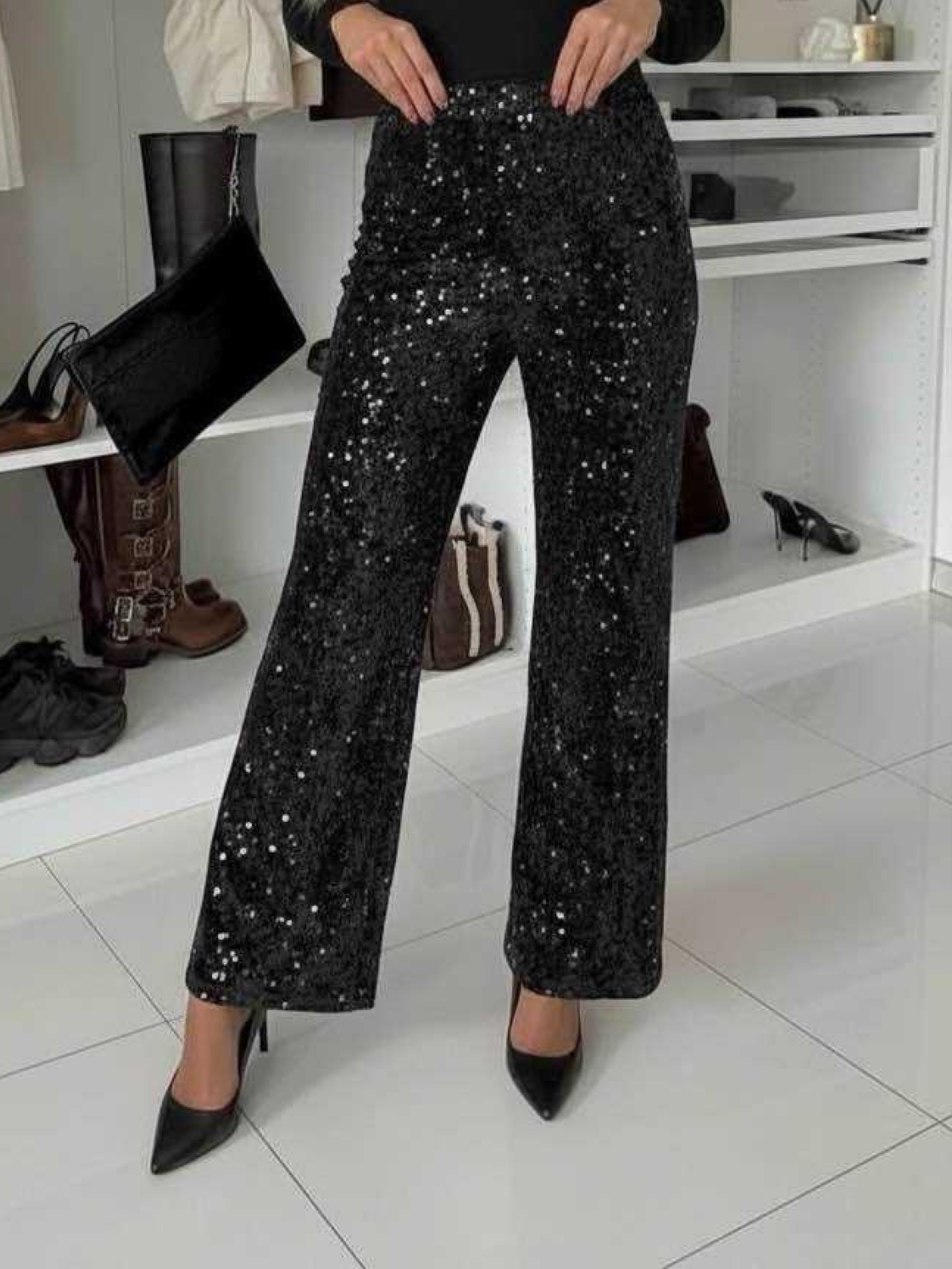 Glitter Flair Calças