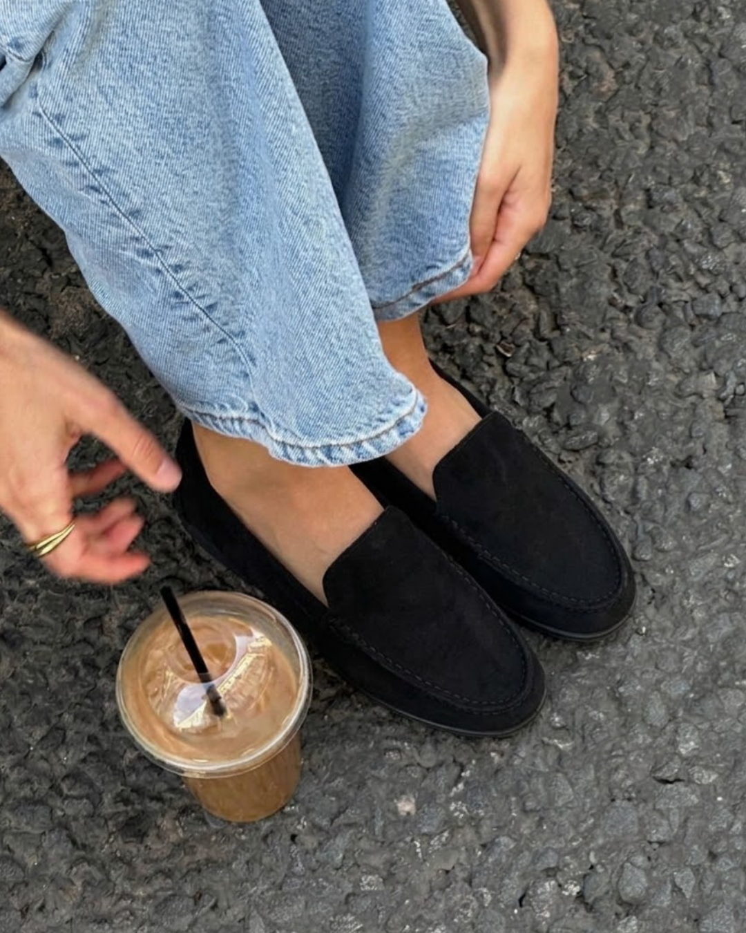 Kiana Preto Mocassins