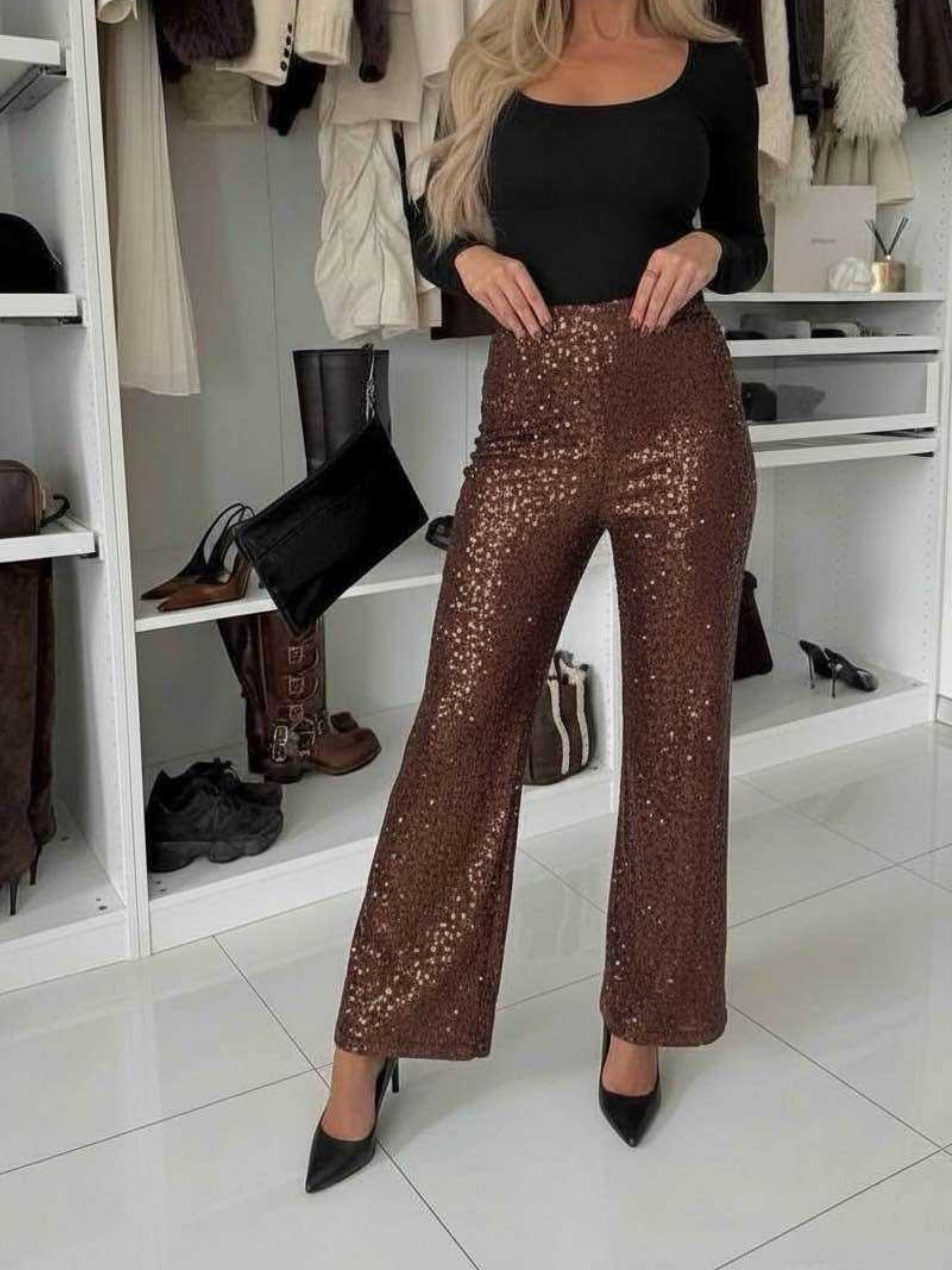 Glitter Flair Calças