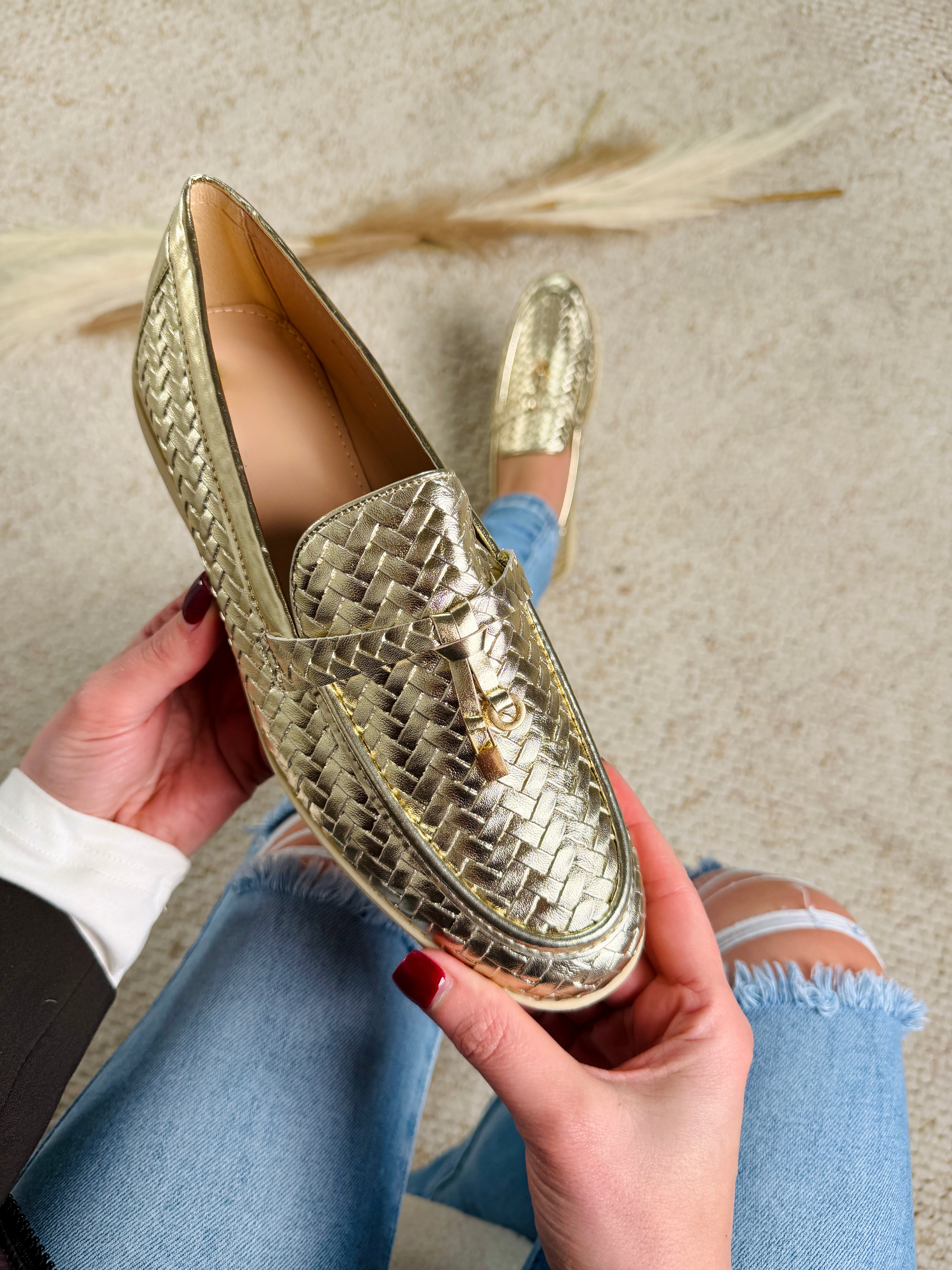 Lott Special Dourado Mocassins