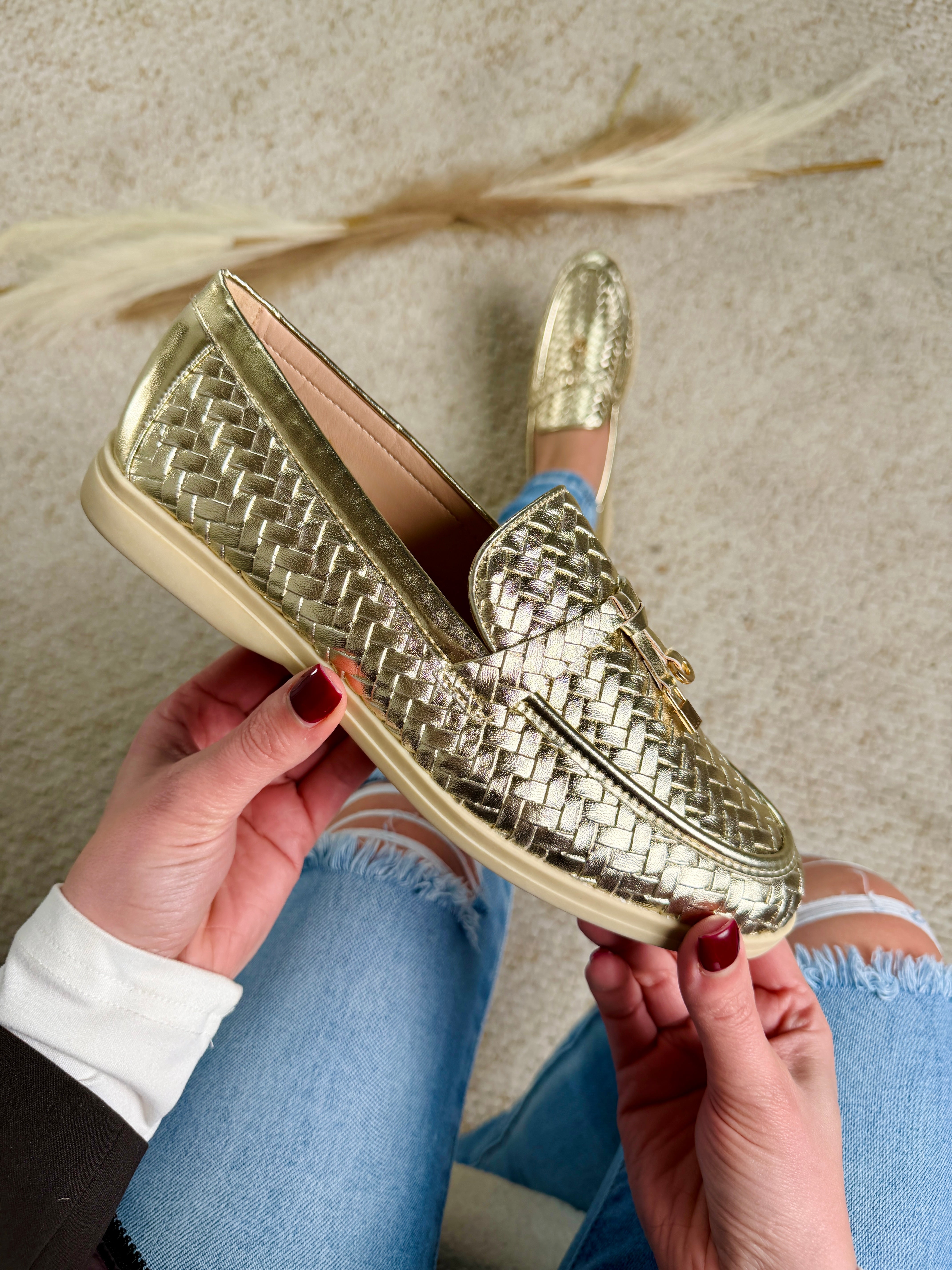 Lott Special Dourado Mocassins