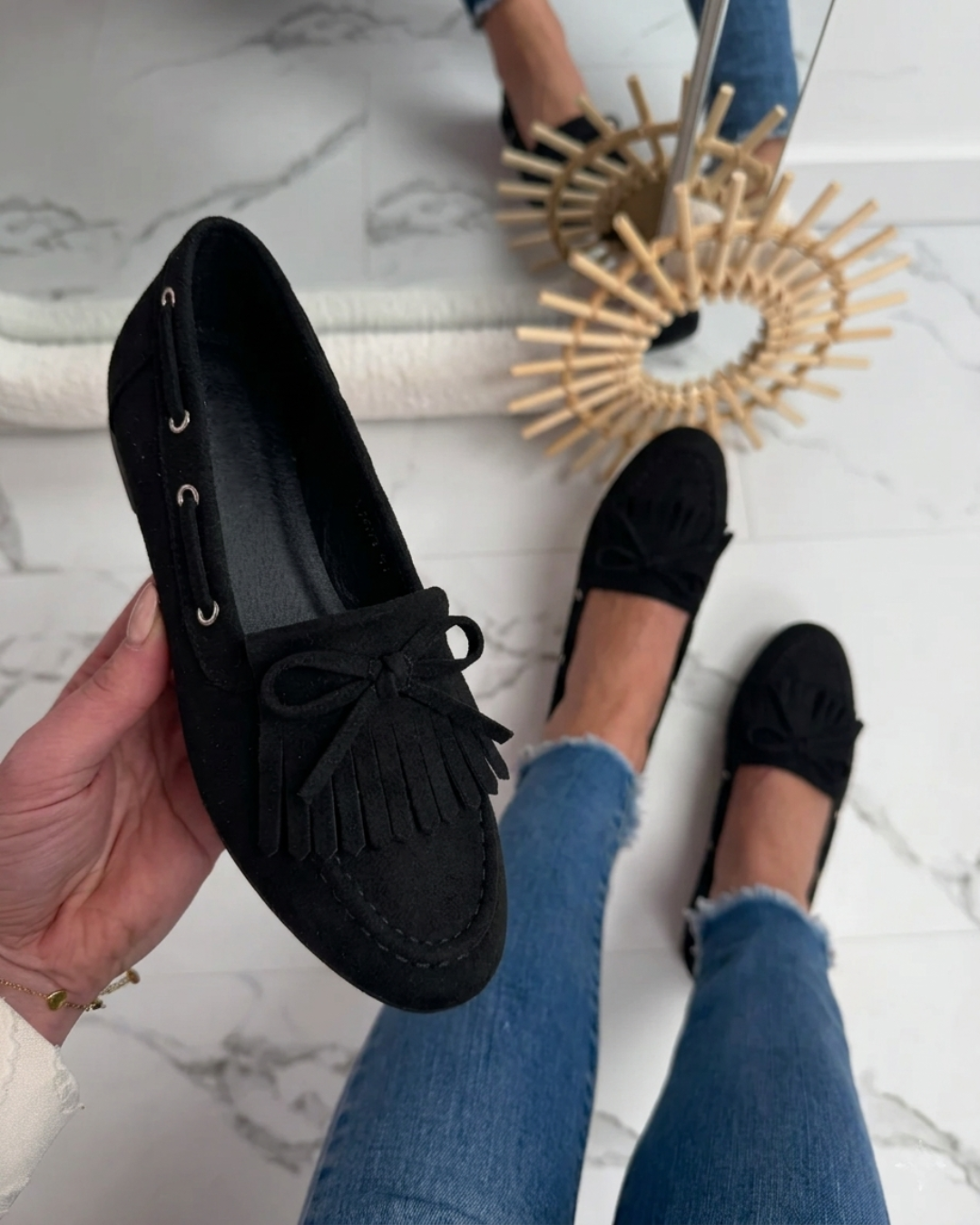Favorite Preto Mocassins