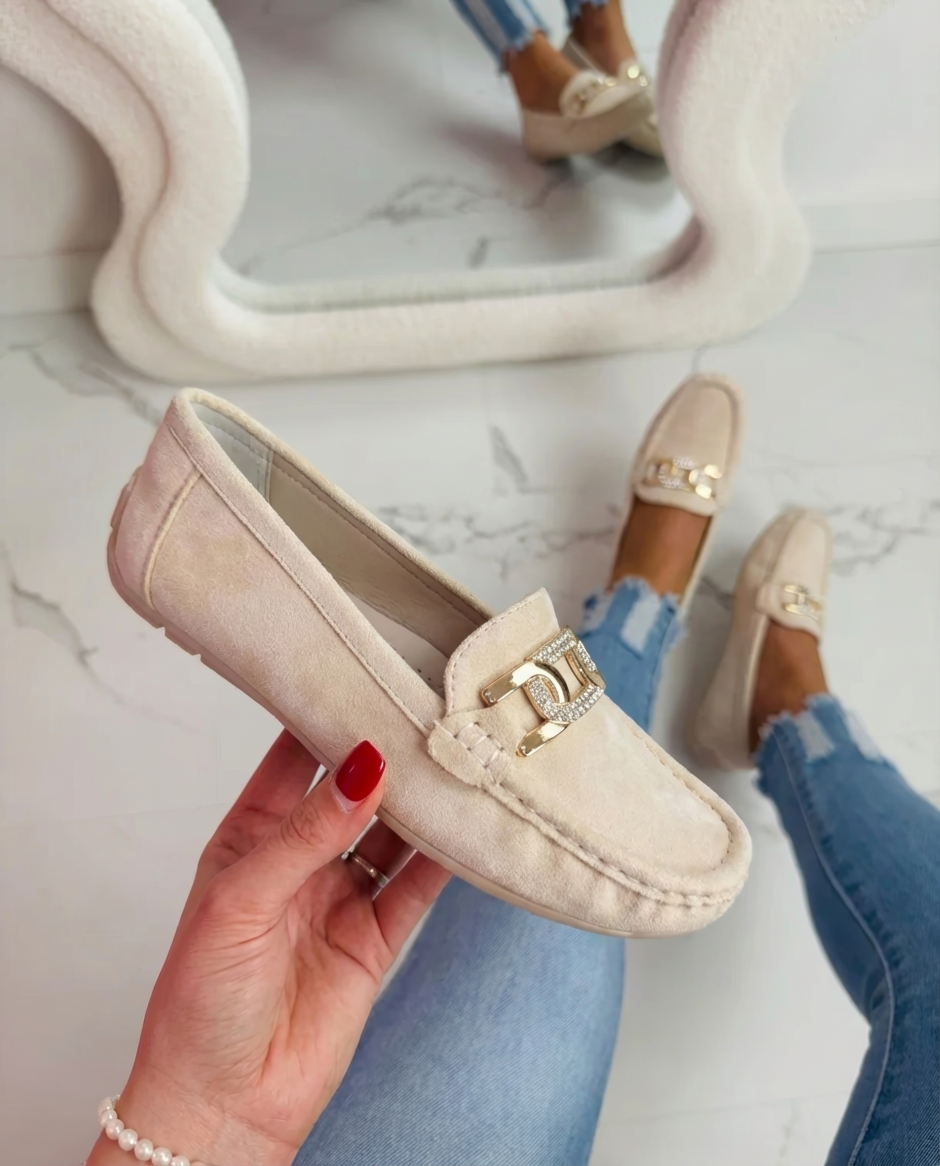 Florance Bege Mocassins