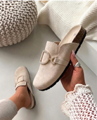 Glitty Bege Mocassins