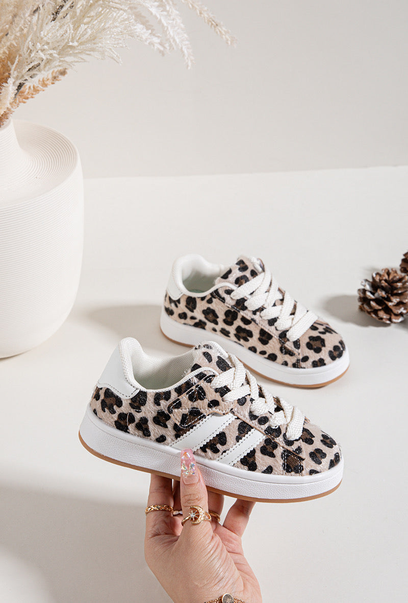 Kids Leopardo Stripe Sapatilhas