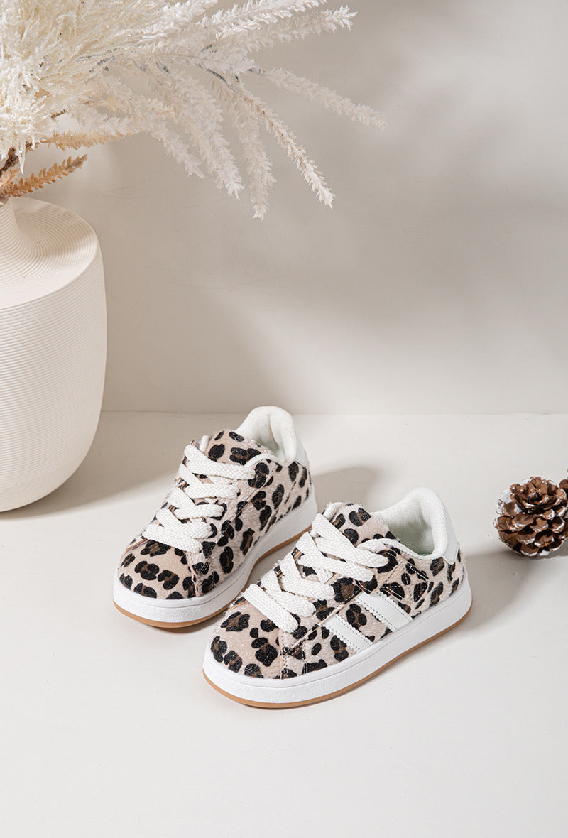 Kids Leopardo Stripe Sapatilhas