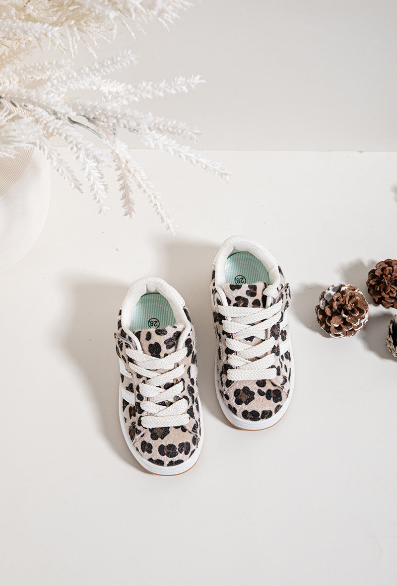 Kids Leopardo Stripe Sapatilhas