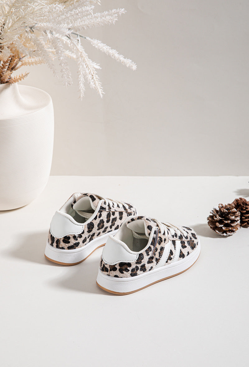 Kids Leopardo Stripe Sapatilhas