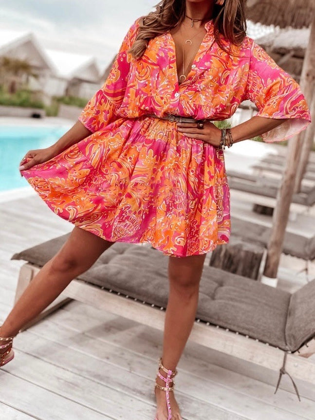 Ibiza Fúcsia Vestido