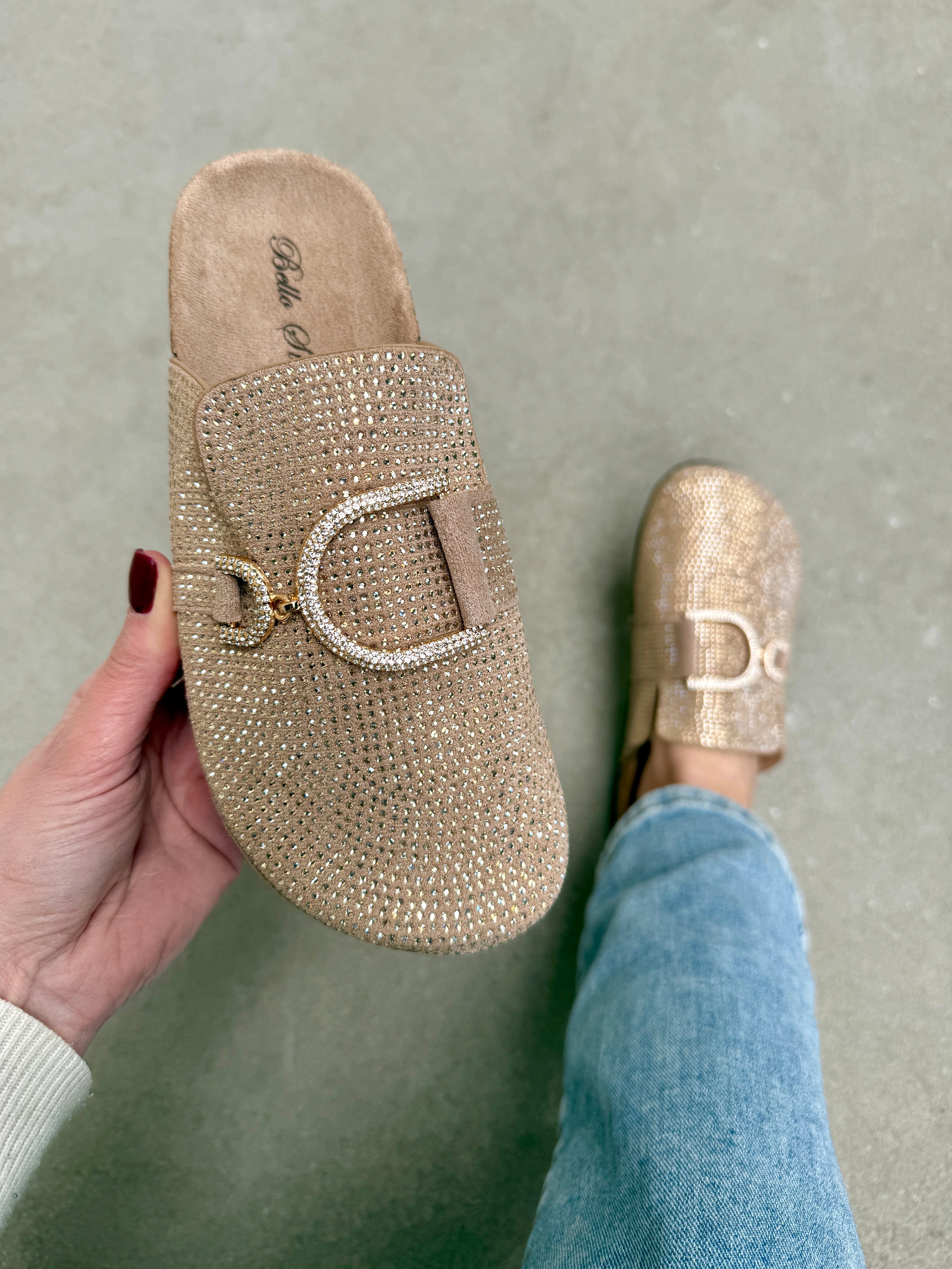 Glam Caqui Mocassins