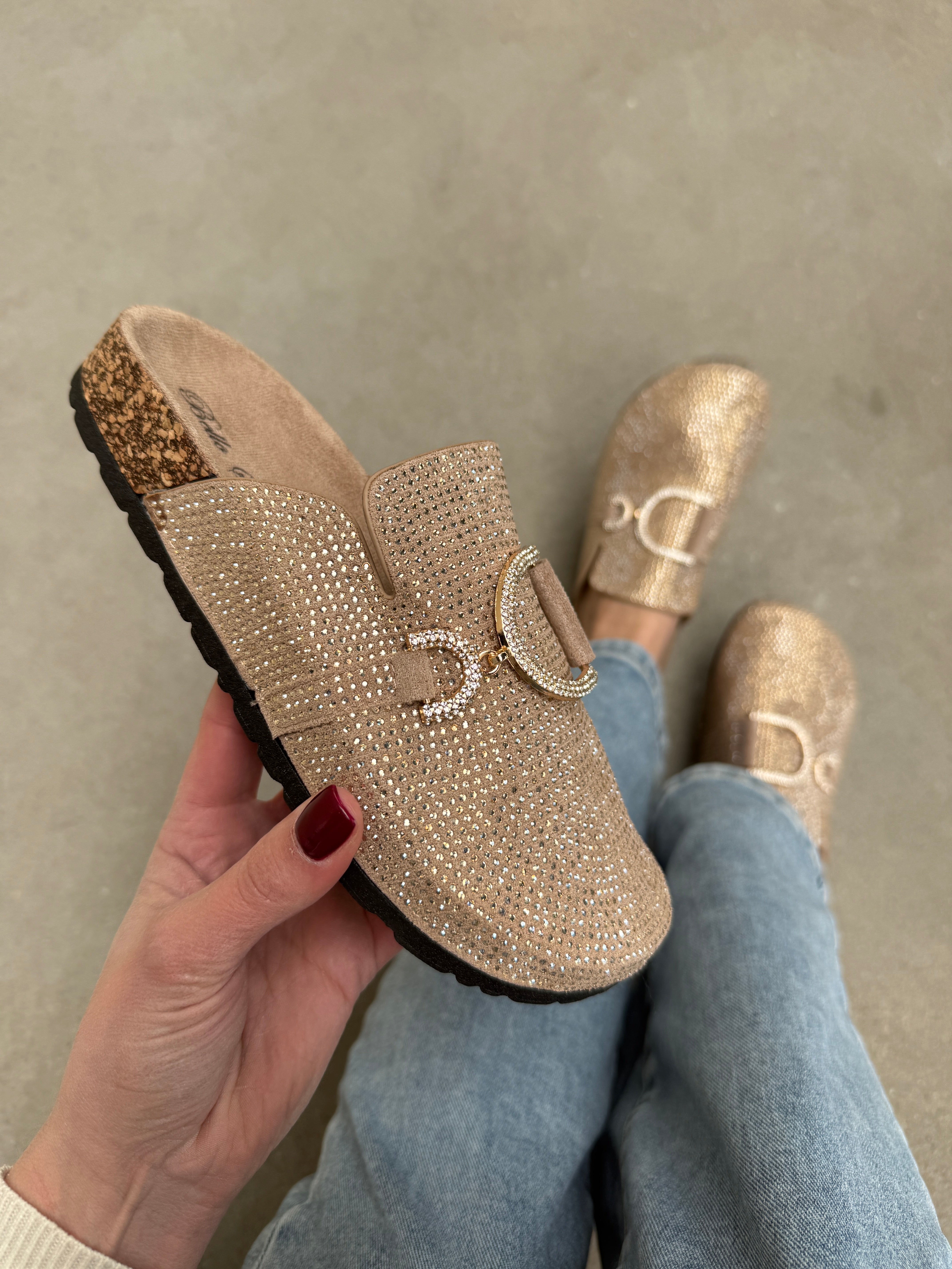 Glam Caqui Mocassins