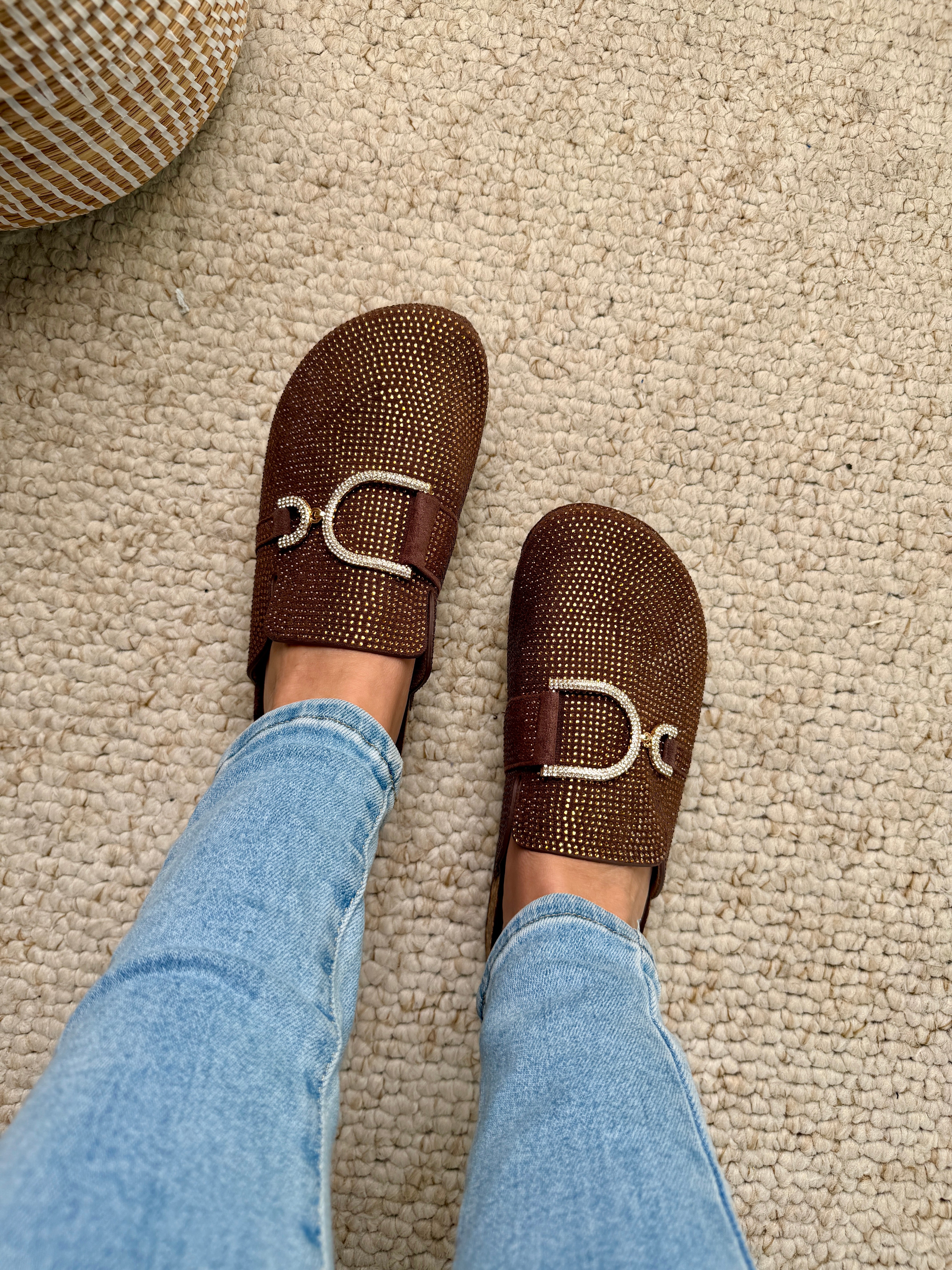 Glam Castanho Mocassins