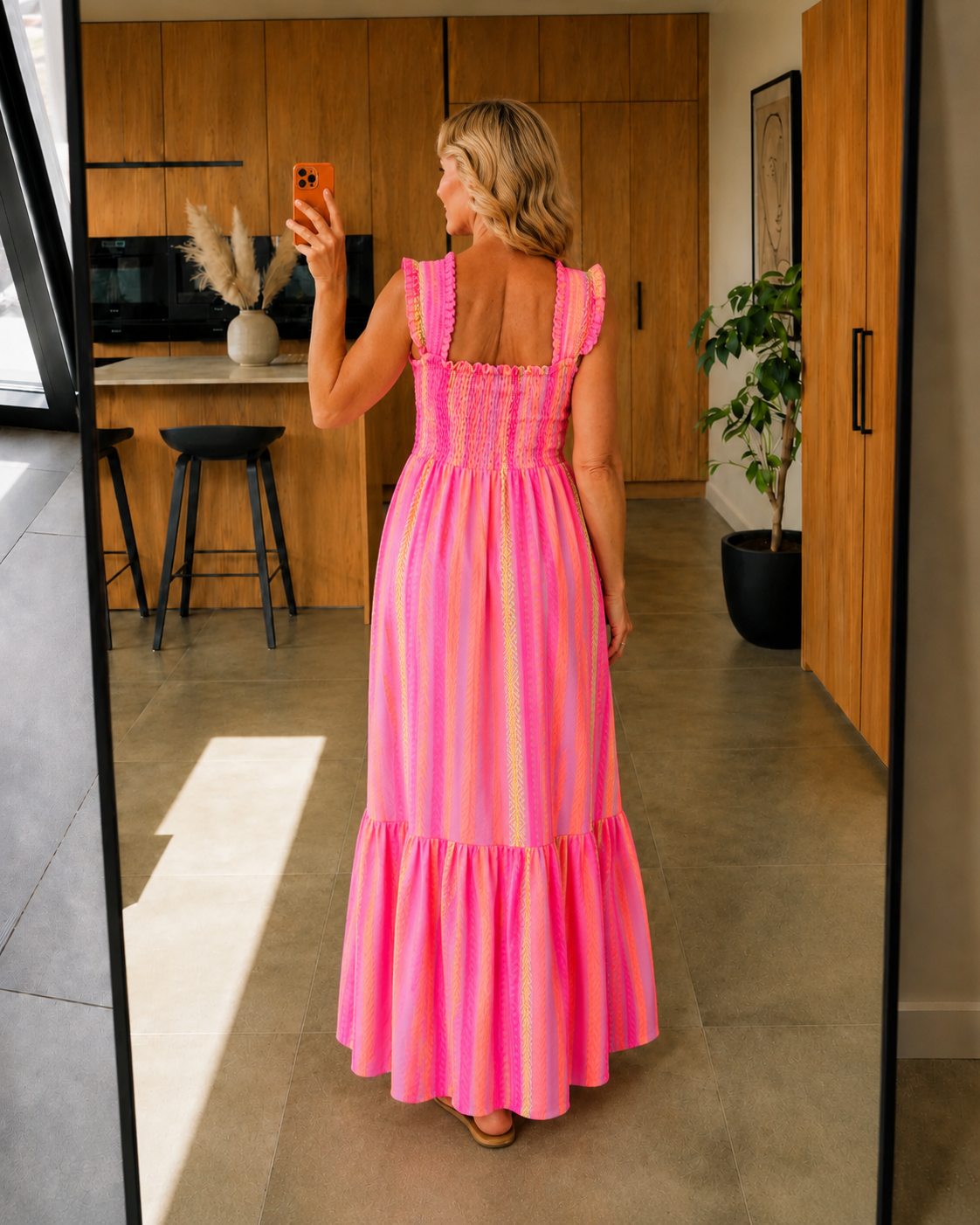 Iris Vestido Maxi - Fúcsia