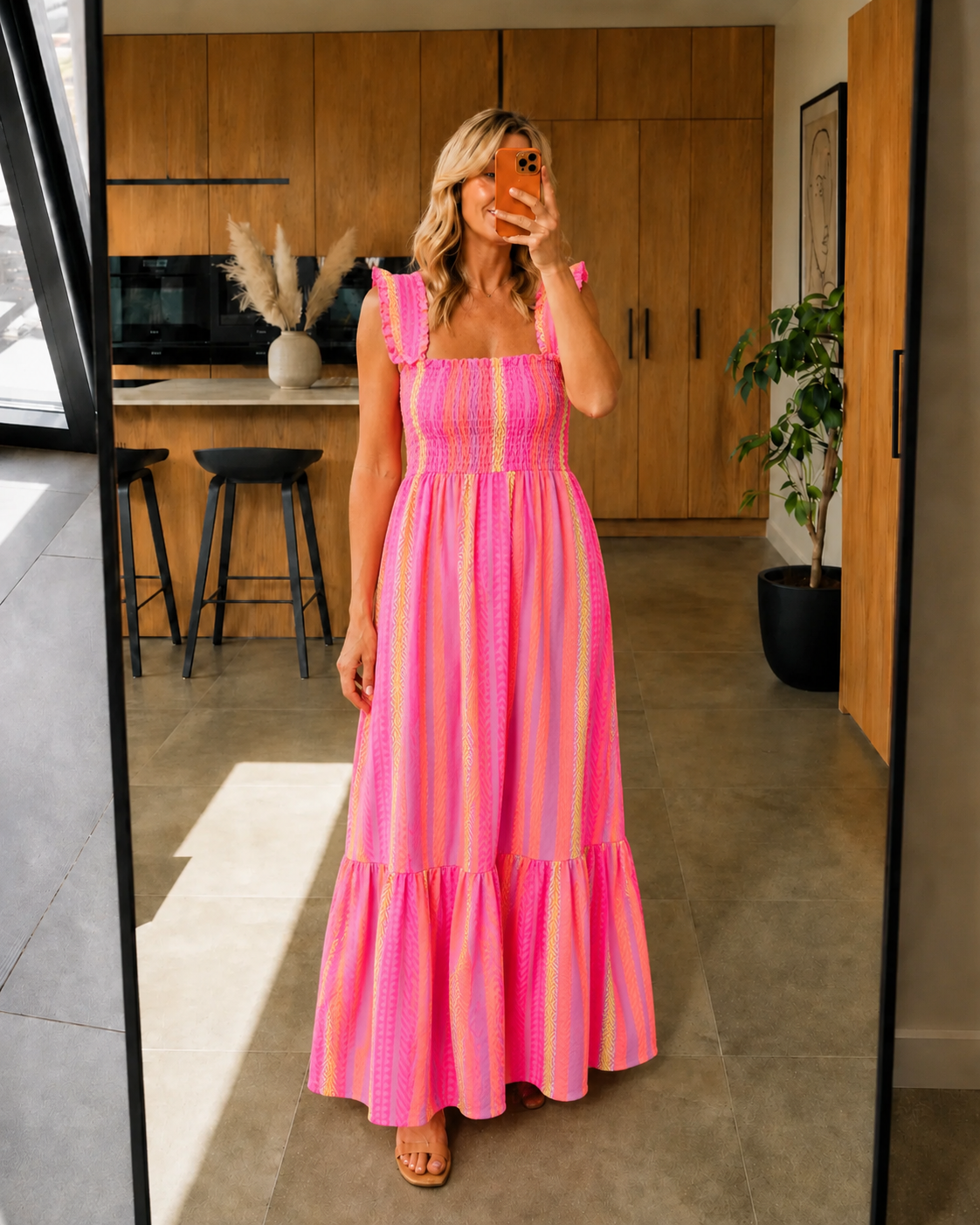 Iris Vestido Maxi - Fúcsia