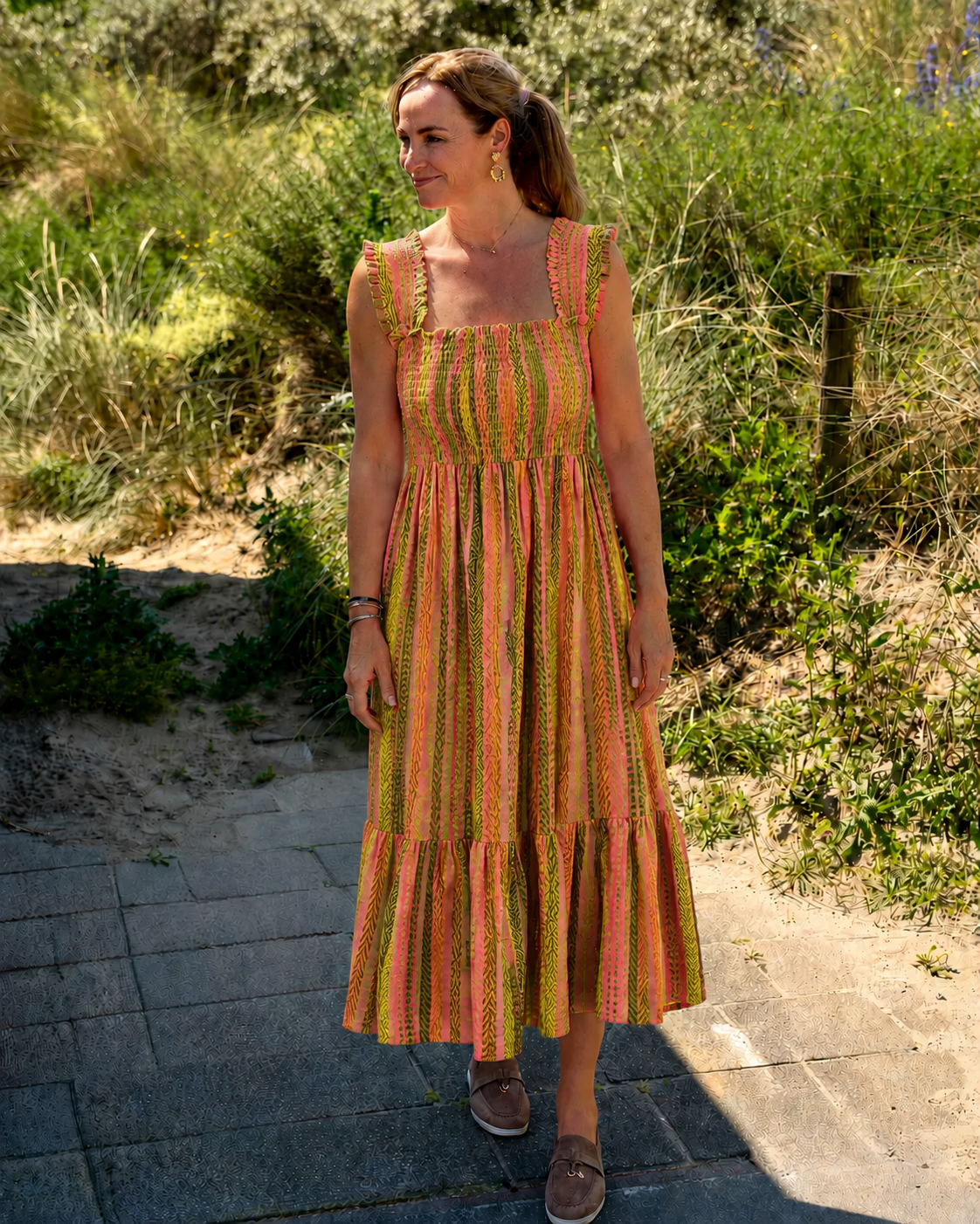 Iris Vestido Maxi - Olive