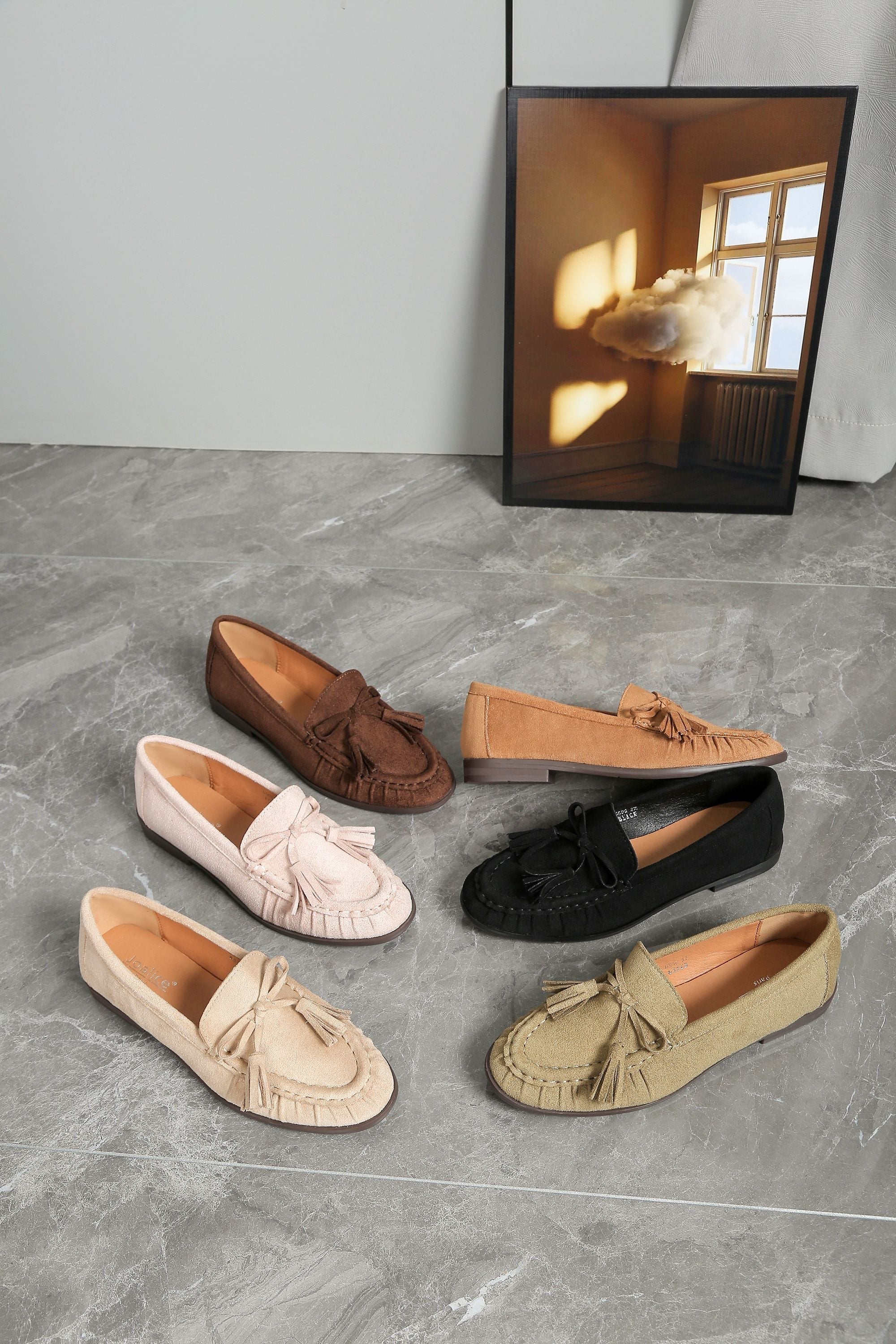 Folds Caqui Mocassins