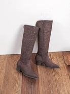 Pattern Botas Altas - Castanho