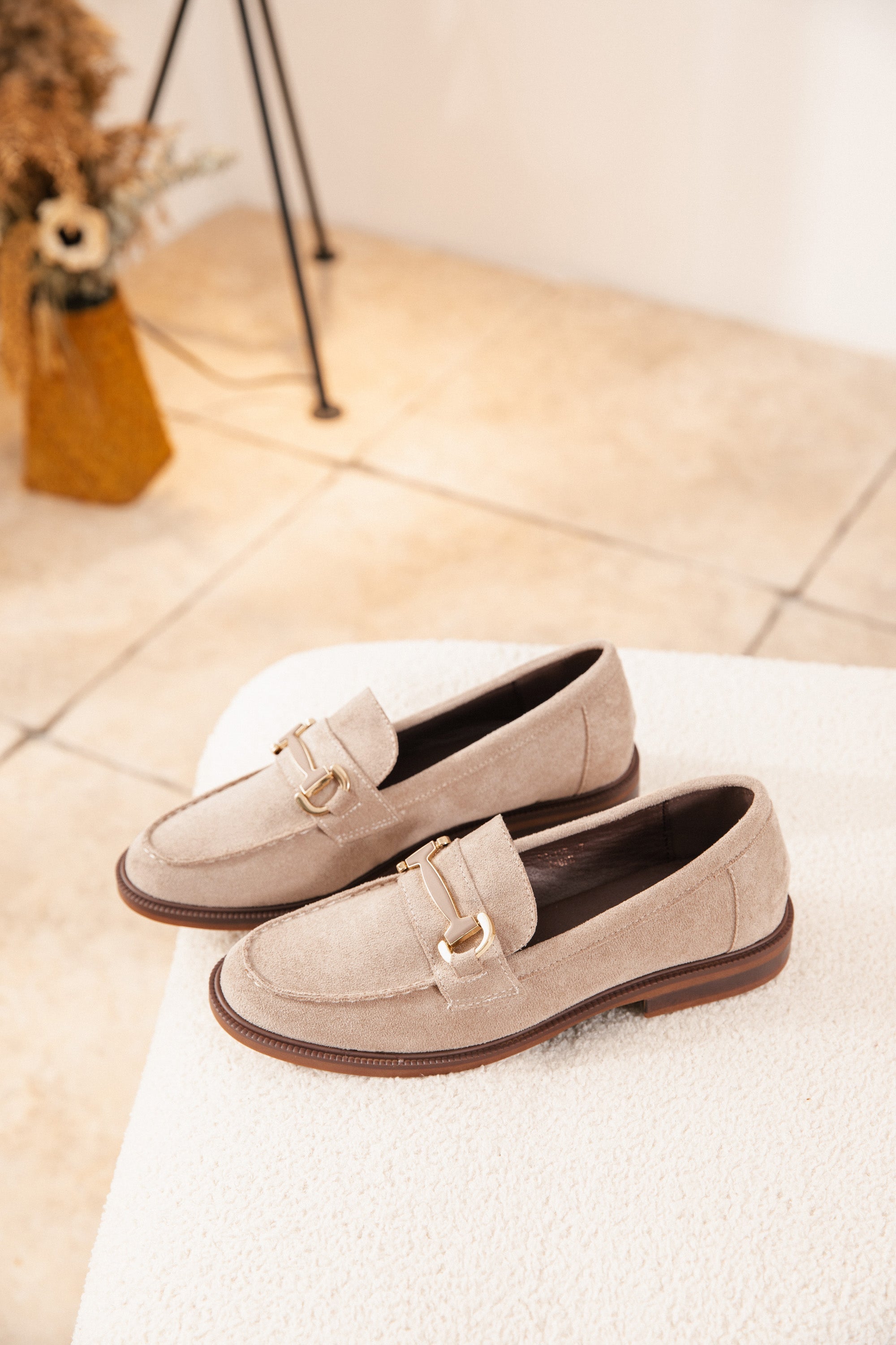Laura Detalhe Mocassins - Bege