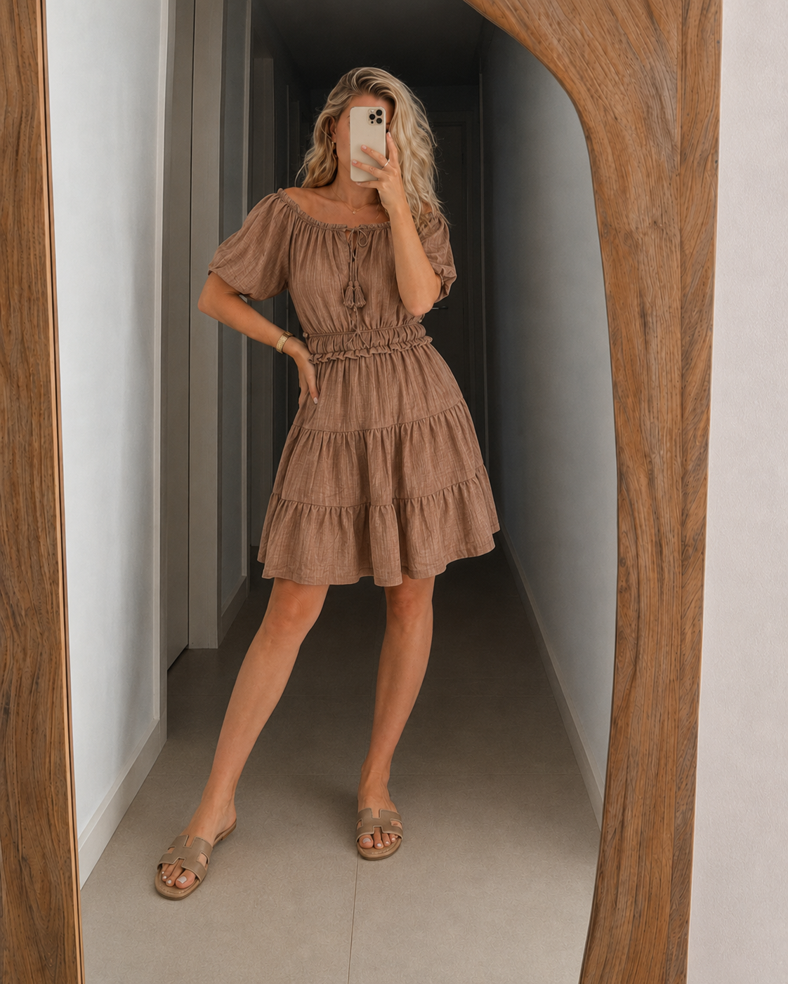 Mila Off-Shoulder Vestido