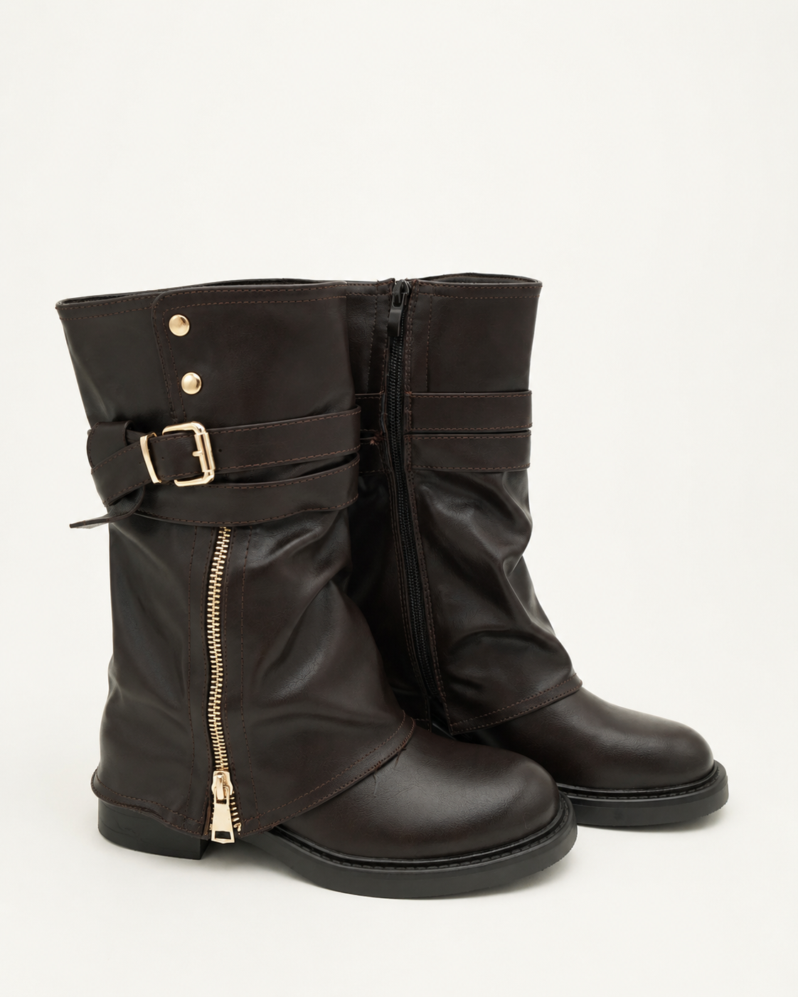 Miley Botas Biker - Castanho