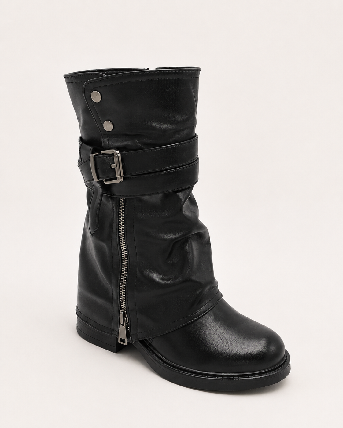 Miley Botas Biker - Preto