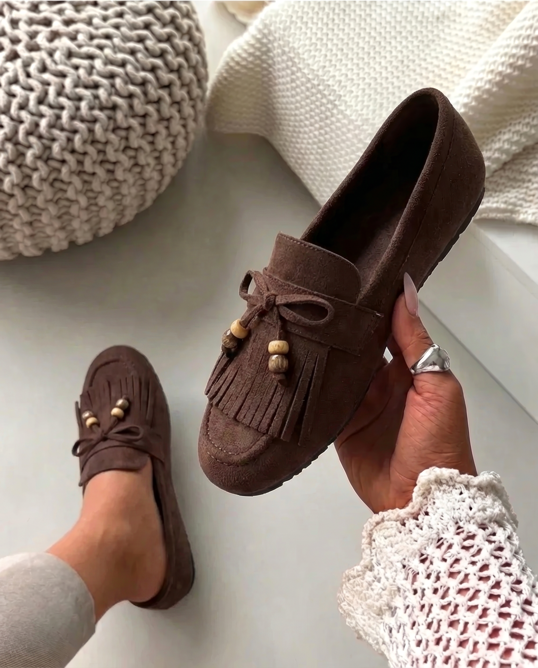 Napoli Castanho Mocassins